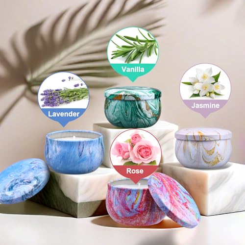 Cestas de Regalo para Mujeres: Set de Velas Únicas y Crema de Manos, Regalos para Mamá, Agradecimiento a Maestros, Spa Relajante, Regalo de - imagen 2