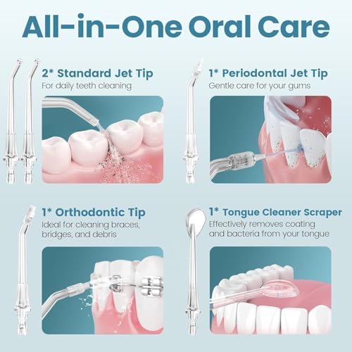 Cabezas de Repuesto para Irrigador Bucal Onlyone Water Dental Flosser - 5 Piezas, Compatibles Solo con Onlyone Water Dental Flosser - imagen 6