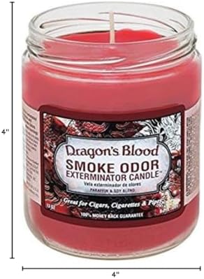 Vela Aromática de 13oz Smoke Odor Exterminator, Sangre de Dragón - imagen 2