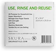 Toallitas de limpieza reutilizables Skura Style WIPE ENVY™ sin pelusa – 10 piezas, color blanco - imagen 2