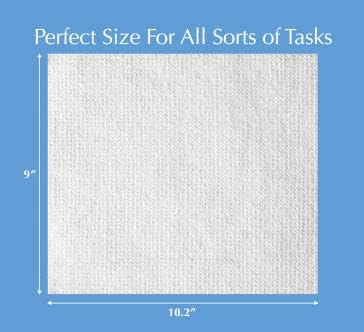 Toallitas de limpieza reutilizables Skura Style WIPE ENVY™ sin pelusa – 10 piezas, color blanco - imagen 4
