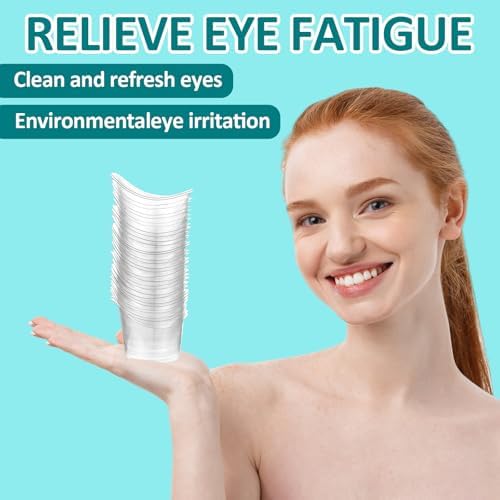 Kit de 40 piezas de tazas desechables para lavado ocular de 5 ml, copa portátil de plástico para enjuagar ojos, herramienta de limpieza para alivio - imagen 5