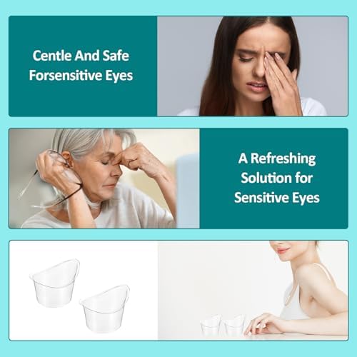 Kit de 40 piezas de tazas desechables para lavado ocular de 5 ml, copa portátil de plástico para enjuagar ojos, herramienta de limpieza para alivio - imagen 6
