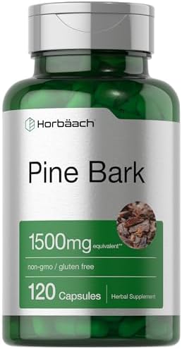 Cápsulas de Extracto de Corteza de Pino Horbäach | 120 Unidades | Sin OGM y Sin Gluten - imagen 1