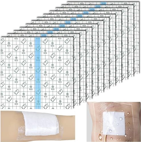 Cubierta de Ducha Impermeable para Catéter de Diálisis 25PCS (7.8x7.8), Adhesiva para Línea PICC, Cobertura Estirable para Heridas y Tatuajes, - imagen 1