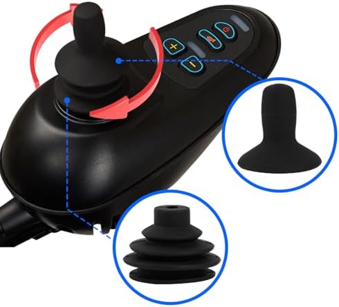 Tapa de Joystick para Silla de Ruedas 4 Pcs, Controlador Negro, Accesorios para Sillas de Ruedas, Cubierta de Botón para Scooter Eléctrico - imagen 4