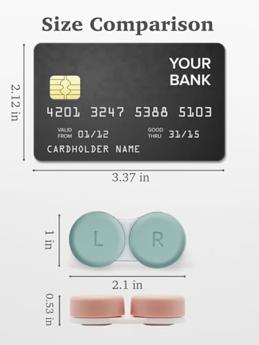 Estuche para Lentes de Contacto Vastsoon, Paquete de 6, Portátil con Solución y Aplicador para Uso Diario y Viajes - imagen 3