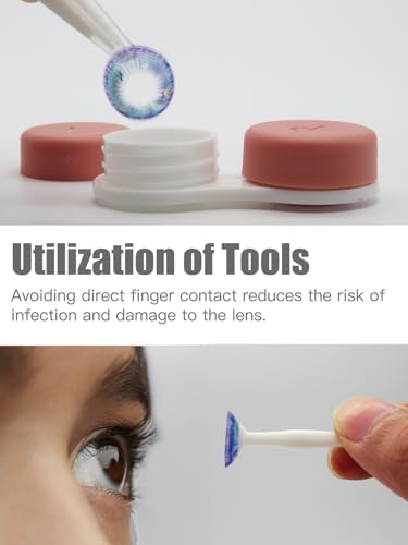 Estuche para Lentes de Contacto Vastsoon, Paquete de 6, Portátil con Solución y Aplicador para Uso Diario y Viajes - imagen 4