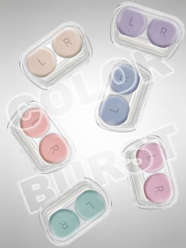 Estuche para Lentes de Contacto Vastsoon, Paquete de 6, Portátil con Solución y Aplicador para Uso Diario y Viajes - imagen 6