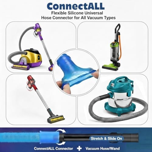 Kit de Limpieza de Ventilación para Secadora, Accesorio de Aspiradora de Pelusa de 2 Piezas con Conector Universal, Cepillo Flexible y Herramienta de - imagen 6