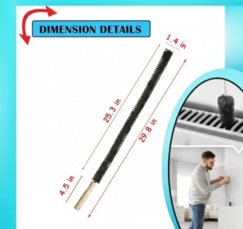 Kit de Limpieza de Ventilación para Secadora, Accesorio de Aspiradora de Pelusa de 2 Piezas con Conector Universal, Cepillo Flexible y Herramienta de - imagen 8