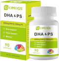 OMOGS Algas DHA - 600 mg de Omega-3 DHA en Softgels, con Fosfatidilserina y Aceite de Nuez, Apoya la Salud Cerebral, Visión y Memoria, 90 Softgels - imagen 1