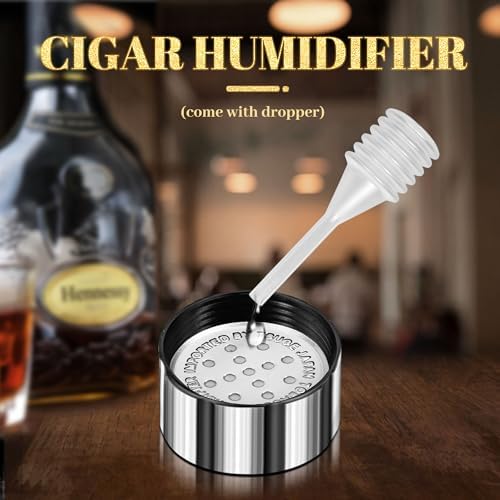 Tubo para Cigarros Wanbro con Humidor, A Prueba de Olores, Portátil, Estuche de Viaje con Humidificador, Regalo para Hombres (15 cm y 60 anillos) - imagen 3