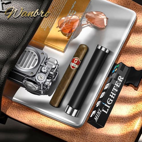 Tubo para Cigarros Wanbro con Humidor, A Prueba de Olores, Portátil, Estuche de Viaje con Humidificador, Regalo para Hombres (15 cm y 60 anillos) - imagen 7