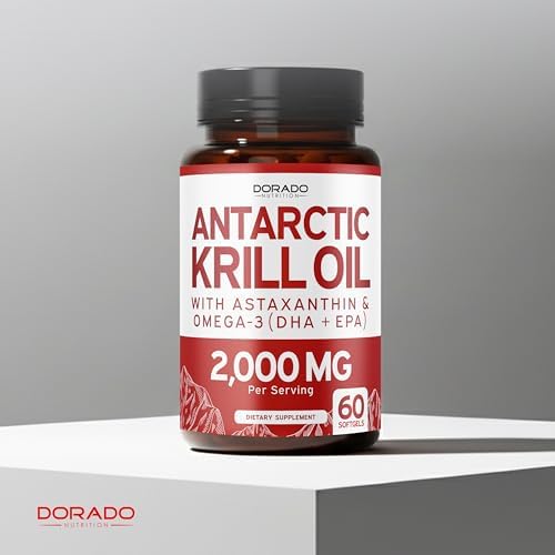 Suplemento de Aceite de Kril Antártico (2000mg por porción, 60 cápsulas blandas) - Omega 3 con EPA, DHA y Astaxantina - Fosfolípidos Premium para - imagen 5