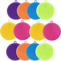 Esponjas de Silicón para Fregar, 12 Piezas, Cepillos de Cocina Reutilizables, Grado Alimenticio, Libres de BPA, Lavables en Lavavajillas. - imagen 1