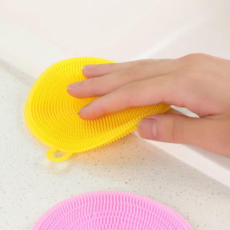 Esponjas de Silicón para Fregar, 12 Piezas, Cepillos de Cocina Reutilizables, Grado Alimenticio, Libres de BPA, Lavables en Lavavajillas. - imagen 6