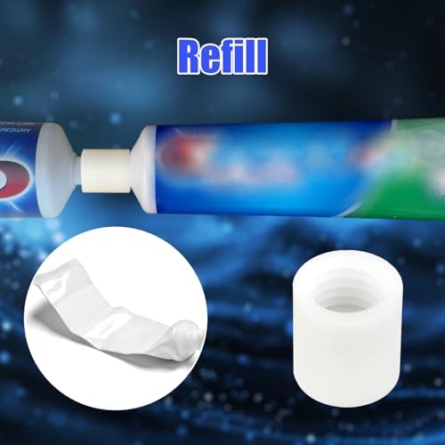 Adaptadores de Recarga de Pasta Dental (2 Pcs) para Crest, Tubos Reutilizables, Herramienta de Transferencia para Viajes y Accesorios de Baño - imagen 3
