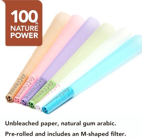Conos de Papel para Fumar King Size - Paquete de 100 Conos Coloridos con Filtros y Tubos de Empaque Incluidos - imagen 5