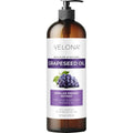 Aceite de Semilla de Uva Velona 16 fl oz | 100% Puro y Natural | Aceite Refinado para Cuidado de Piel, Rostro, Cuerpo y Cabello - imagen 1