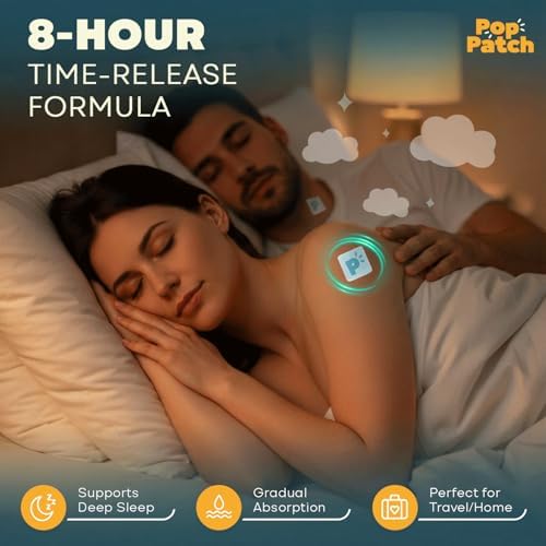 Parches para Dormir Pop Patch, Extra Fuerte para Insomnio (36 Parches) | Fáciles de Aplicar, Parches Naturales sin Melatonina con Raíz de Valeriana, - imagen 2