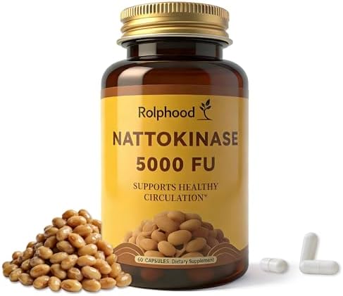 Suplemento de Nattokinasa Rolphood 5000FU por Porción, Libre de Gluten, No Transgénico, 60 Cápsulas - imagen 1