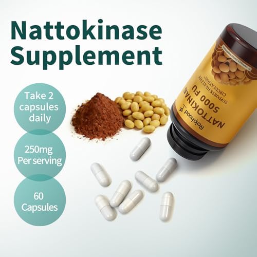 Suplemento de Nattokinasa Rolphood 5000FU por Porción, Libre de Gluten, No Transgénico, 60 Cápsulas - imagen 4