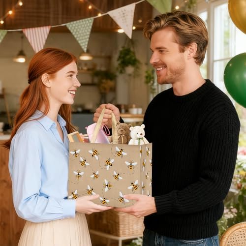 Bolsa de Regalo LUUFILx para Niños y Niñas, Fiesta de Abejas, Favors con Papel de Regalo, Tarjeta y Dulces para Baby Shower y Cumpleaños - imagen 3