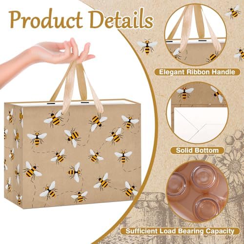 Bolsa de Regalo LUUFILx para Niños y Niñas, Fiesta de Abejas, Favors con Papel de Regalo, Tarjeta y Dulces para Baby Shower y Cumpleaños - imagen 7