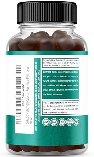 Gomitas de Limpieza Intestinal Colon Cleanse de 15 Días (30 gomitas) - Probiótico Vegano, No GMO, Alivio Suave para la Inflamación Estomacal - Hecho - imagen 3