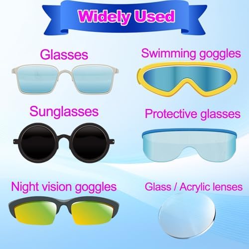 Juego de 3 Piezas de Cepillo Suave para Limpiar Gafas de Sol y Espejuelos - Mini Microfibra Portátil con Clip Limpiador - imagen 6
