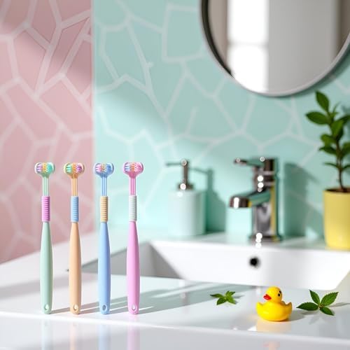 Cepillo de Dientes Suave de Tres Lados en 2 Piezas, Diseño Efectivo para Limpiar Profundamente Dientes y Encías, Ideal para Adultos y Niños - imagen 7