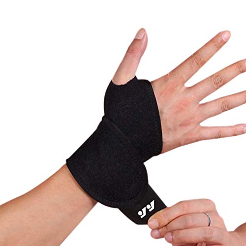 Férula para Muñeca HAOKAISEN para Quiste Ganglionar, Artritis y Síndrome del Túnel Carpiano, Soporte Deportivo Transpirable, Unisex (Negro) - imagen 1