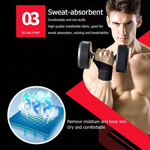 Férula para Muñeca HAOKAISEN para Quiste Ganglionar, Artritis y Síndrome del Túnel Carpiano, Soporte Deportivo Transpirable, Unisex (Negro) - imagen 3