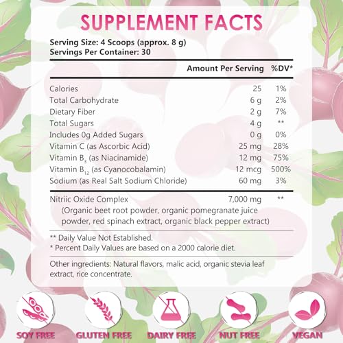 Polvo Orgánico de Remolacha DR.YES - Apoya Energía, Resistencia, Salud Cardiaca y Circulación para Smoothies, Repostería y Jugos, Vegano, Sin OGM, - imagen 2
