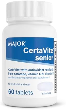 Multivitamínico MAJOR CertaVite Senior con Antioxidantes – Para Mujeres y Hombres con Beta-Caroteno, Hierro, Vitaminas C y E – Apoya Inmunidad, - imagen 1
