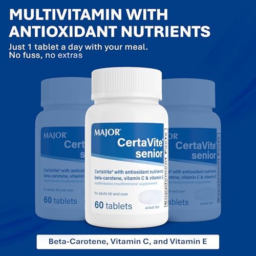 Multivitamínico MAJOR CertaVite Senior con Antioxidantes – Para Mujeres y Hombres con Beta-Caroteno, Hierro, Vitaminas C y E – Apoya Inmunidad, - imagen 3