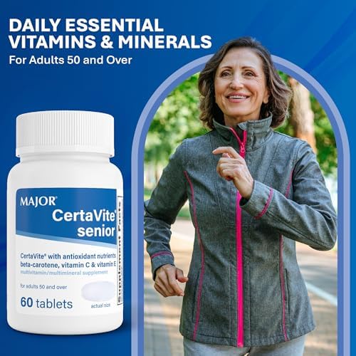 Multivitamínico MAJOR CertaVite Senior con Antioxidantes – Para Mujeres y Hombres con Beta-Caroteno, Hierro, Vitaminas C y E – Apoya Inmunidad, - imagen 5