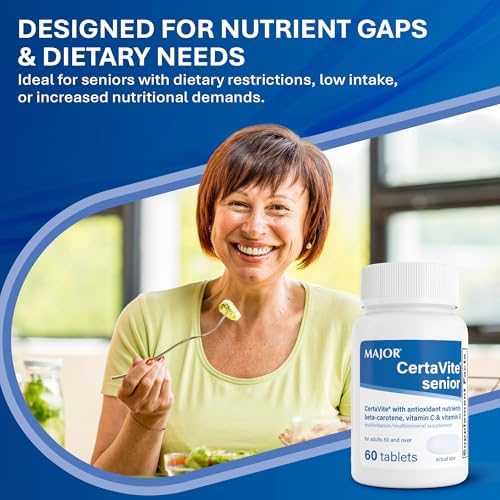 Multivitamínico MAJOR CertaVite Senior con Antioxidantes – Para Mujeres y Hombres con Beta-Caroteno, Hierro, Vitaminas C y E – Apoya Inmunidad, - imagen 7