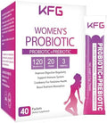 KFG Polvo Probiótico para Mujeres, 100 Mil Millones de CFUs, 20 Cepas, 3 Prebióticos Orgánicos, Arándano, Enzimas Digestivas y D-Mannosa, 40 Sobres - imagen 1