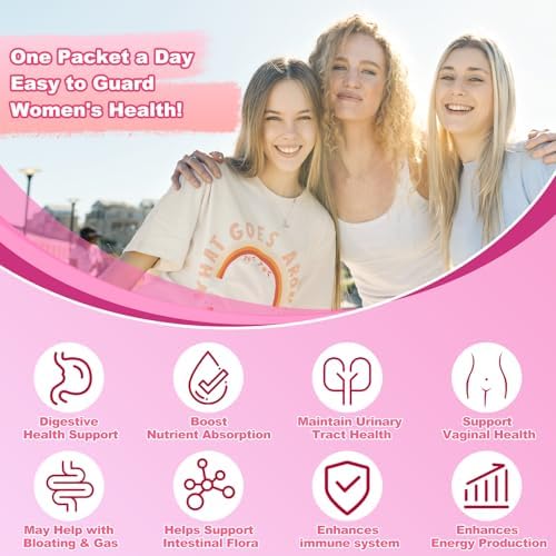 KFG Polvo Probiótico para Mujeres, 100 Mil Millones de CFUs, 20 Cepas, 3 Prebióticos Orgánicos, Arándano, Enzimas Digestivas y D-Mannosa, 40 Sobres - imagen 4