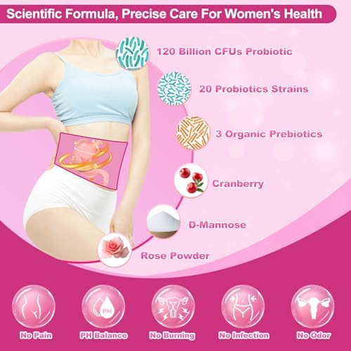 KFG Polvo Probiótico para Mujeres, 100 Mil Millones de CFUs, 20 Cepas, 3 Prebióticos Orgánicos, Arándano, Enzimas Digestivas y D-Mannosa, 40 Sobres - imagen 6