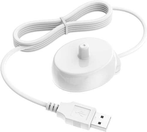 Cargador USB A para Cepillo de Dientes Eléctrico Oral B iO Series iO2 iO3 iO4 iO5 iO6, Genius X 7500 | Base de Carga Inducción 3757 | Impermeable y - imagen 1