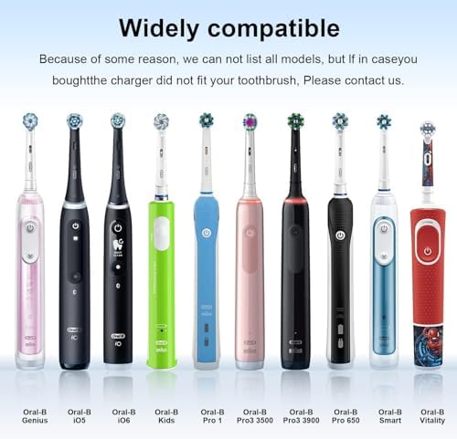 Cargador USB A para Cepillo de Dientes Eléctrico Oral B iO Series iO2 iO3 iO4 iO5 iO6, Genius X 7500 | Base de Carga Inducción 3757 | Impermeable y - imagen 3