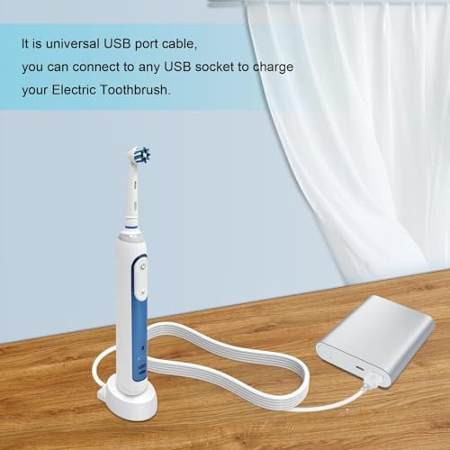 Cargador USB A para Cepillo de Dientes Eléctrico Oral B iO Series iO2 iO3 iO4 iO5 iO6, Genius X 7500 | Base de Carga Inducción 3757 | Impermeable y - imagen 8