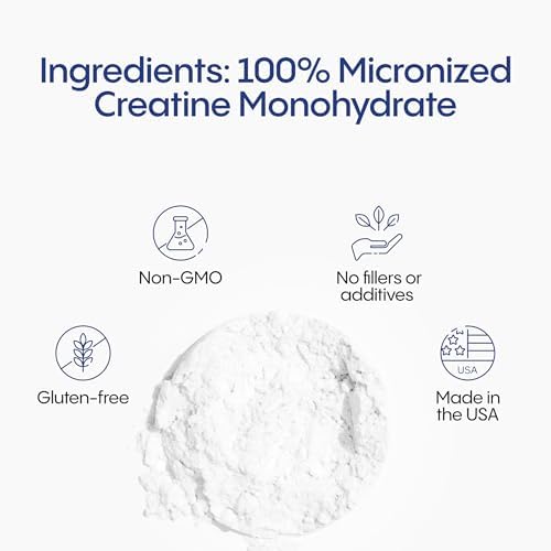 TIVAGENICS Creatina Monohidratada Pura en Polvo 300g – Suplemento Micronizado de 5g para Crecimiento Muscular y Salud | Creatina Sin Sabor para - imagen 5