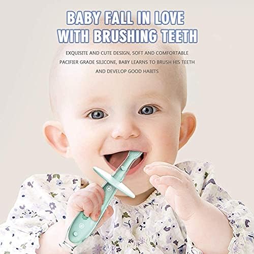 Cepillo de Dientes para Bebés con Base de Succión - Limpieza Suave para Entrenamiento de Autolimpieza, Silicona de Grado Alimenticio, Cerdas Extra - imagen 6