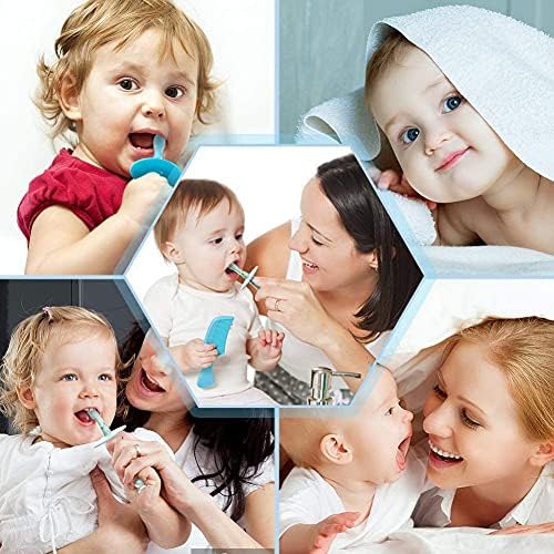 Cepillo de Dientes para Bebés con Base de Succión - Limpieza Suave para Entrenamiento de Autolimpieza, Silicona de Grado Alimenticio, Cerdas Extra - imagen 7