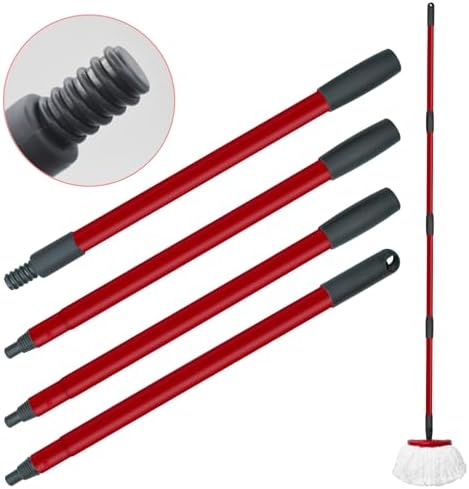 Mango de Repuesto DLAIMI para Mop Ocedar de 4 Secciones, Compatible con Refills y Escobas Ocedar, Mango Ajustable de 30 a 58 para Limpieza de Pisos - imagen 1