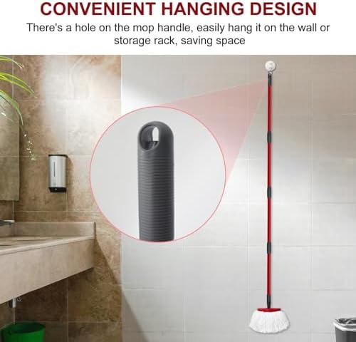 Mango de Repuesto DLAIMI para Mop Ocedar de 4 Secciones, Compatible con Refills y Escobas Ocedar, Mango Ajustable de 30 a 58 para Limpieza de Pisos - imagen 5